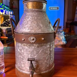 Rustic Metal Beverage Dispenser